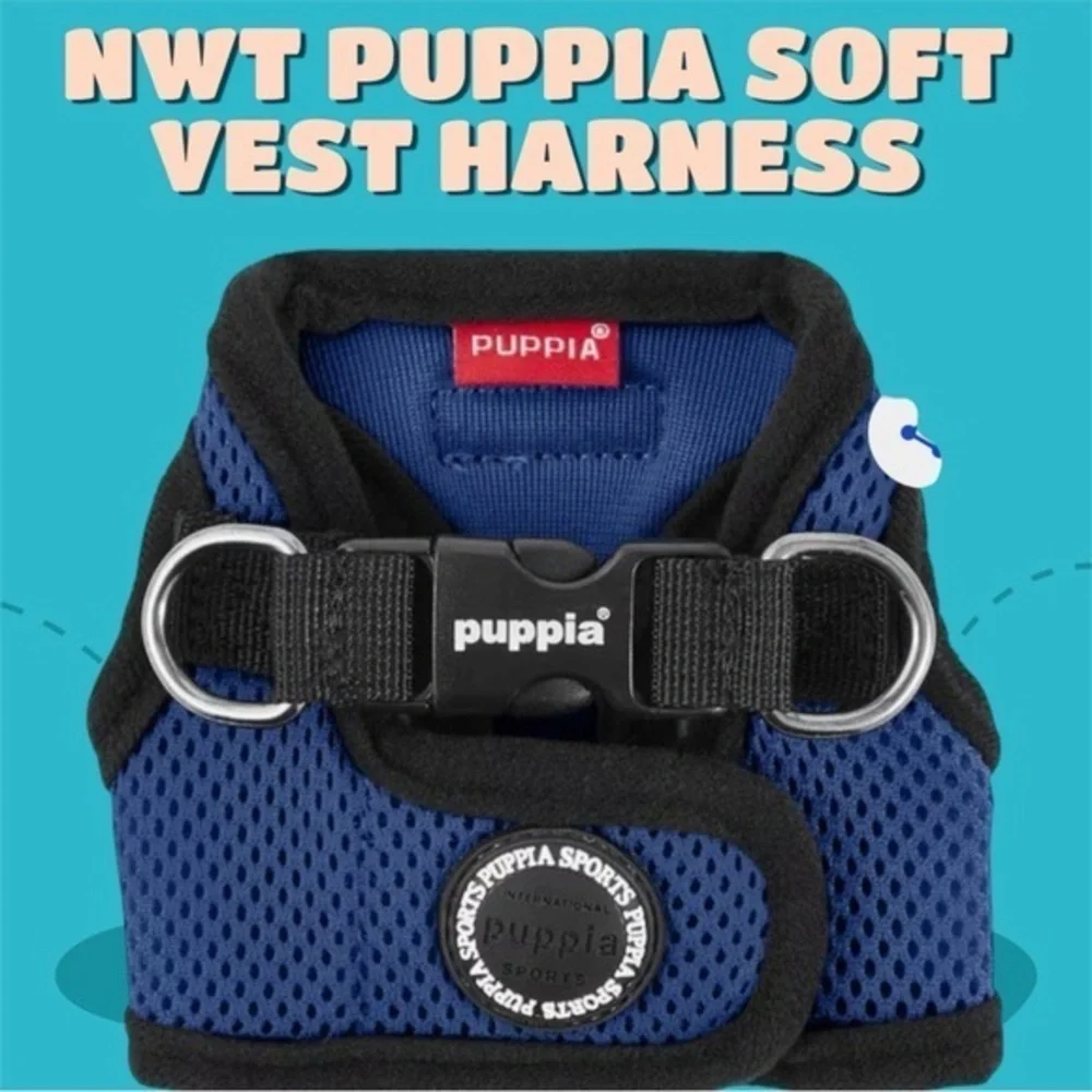 NWT Puppia Soft Vest Dog Harness Royal Blue Size XS